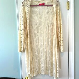 Catherine Malandrino Women's crocheted sweater. Large